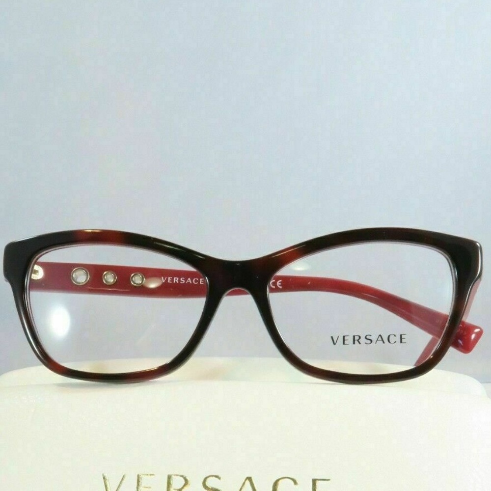 Versace Women's Red Glasses MOD 3225-A 5184 - Picture 1 of 1